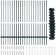 vidaXL Ogrodzenie z siatki ogniwowej z 22 słupkami U zielone 1,2x25 m stal 2