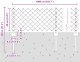vidaXL Ogrodzenie z drutu ogniowego z 10 słupkami U Szare 0,4x10 m Stal 10