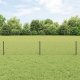 vidaXL Ogrodzenie siatkowe  z 22 słupkami Szary 0.4x25 m Stal 1