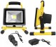Przenośna lampa robocza LED LTC 50W IP44 akumulator 8x2.2Ah 6000K 230V/12V samochodowa zewnętrzna 2