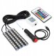 Zestaw oświetlenia kabiny samochodu 9xLED RGB wnętrza auta + pilot 4