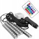 Zestaw oświetlenia kabiny samochodu 9xLED RGB wnętrza auta + pilot 5