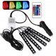 Zestaw oświetlenia kabiny samochodu 9xLED RGB wnętrza auta + pilot 10