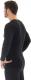 Brubeck Koszulka męska z długim rękawem COMFORT WOOL czarna r. XXL (LS11600) 4