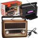 Radio przenośne LTC ELMA RETRO Bluetooth USB latarka 6