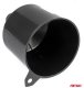 Lejek plastikowy czarny uniwersalny do paliwa cieczy wody owalny 12 cm AMIO-04043 1