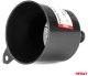 Lejek plastikowy czarny uniwersalny do paliwa cieczy wody owalny 12 cm AMIO-04043 2