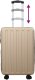 vidaXL Składana walizka  twarda powłoka 28'' Szampan 50x30x76 cm ABS 9