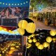 Girlanda solarna ogrodowa RISA 20LED 7,6m LUMILED 3