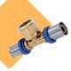 PEX Trójnik 20 x 3/4 x 20 gwint zewnętrzny GZ zaciskowy Radopress Pipelife 2
