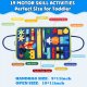 Tablica MONTESSORI Walizka EDUKACYJNA Sensoryczna dla DZIECI Manipulacyjna 11