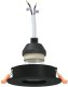 vidaXL Lampy wpuszczane  12 sztuk Okrągłe GU10 Czarne 91 mm 2