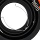 vidaXL Wbudowane reflektory  6 szt. Okrągłe GU10 Czarny 91 mm 7