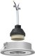 vidaXL Lampy wpuszczane 24 szt. Okrągły GU10 Srebrny 91 mm 2
