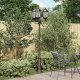 vidaXL Słup ogrodowy  Brązowy Metal 61 x 53 x 235 cm Lampa ogrodowa 1