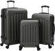 vidaXL Zestaw walizek  3szt Twarda Skorupa Ciemnoszary 20'' 24'' 28'' ABS 1