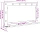 Lustro vidaXL Lustro Toaletowe Szary beton Beton 100 x 55 x 18 cm Lustro 8