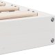 vidaXL Łóżko Z Platformą 200x210 cm z Litego Drewna Sosnowego 7