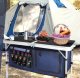 Stół KEMPINGOWY Camping SKŁADANY WALIZKOWY Schowki 120x50 cm LEKKI MOCNY XL 7