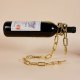 Stojak na WINO ZŁOTY ŁAŃCUCH ALKOHOL BUTELKĘ STYLOWY Prezent na IMPREZĘ 3