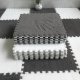 Puzzle na podłogę PLUSZOWA Piankowe DYWAN MATA Aksamitna DZIECI 30cm SZARA 3