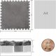 Puzzle na podłogę PLUSZOWA Piankowe DYWAN MATA Aksamitna DZIECI 30cm SZARA 5
