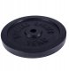 Obciążenie żeliwne 15kg, czarne, 30 mm 2