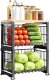 PÓŁKA KUCHENNA pod mikrofalówkę SZAFKA ORGANIZER CZARNA 2poziomy 48cm REGAŁ 9