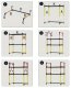 ITIMPORT PÓŁKA KUCHENNA pod mikrofalówkę SZAFKA ORGANIZER CZARNA 3poziomy 48cm REGAŁ 9