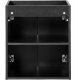 CZARNA szafka łazienkowa NOVA BLACK 82-50 2D z umywalką i blatem OAK 50 cm 5