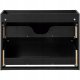 CZARNA szafka łazienkowa z umywalką 80 cm NOVA BLACK 82-80 z szufladami 6