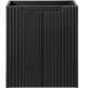 CZARNA szafka łazienkowa z umywalką 50 cm NOVA BLACK 82-50 RYFLOWANY front 3