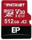Patriot EP Pro A2 Micro SDXC 512GB 90/80 MB/s V30 U3 Class10 3