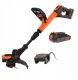 Black & Decker Akumuliatorinė žoliapjovė su 25 cm ašmenimis, 18V, Juodas & Decker [BCSTR918D1-QW] 2,0Ah 1