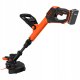 Black & Decker Akumuliatorinė žoliapjovė su 25 cm ašmenimis, 18V, Juodas & Decker [BCSTR918D1-QW] 2,0Ah 8