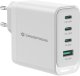 Conceptronic ALTHEA22W100 ładowarka do urządzeń przenośnych Uniwersalne Biały Prąd przemienny Szybkie ładowanie Wewnętrzna 1