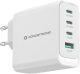 Conceptronic ALTHEA22W100 ładowarka do urządzeń przenośnych Uniwersalne Biały Prąd przemienny Szybkie ładowanie Wewnętrzna 2