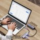 HUB USB Unitek Unitek Hub 4w1 USB-C 10 Gbps, 2x USB-A i 2x USB-C H1112DGY01 14
