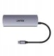 Unitek Hub 4w1 USB-C 10 Gbps, 2x USB-A i 2x USB-C H1112DGY01 3