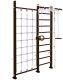Małpiszon Drabinka gimnastyczna ze słupkiem Adler Plus 243 cm wenge + akcesoria 1