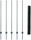 Słupki ogrodzeniowe vidaXL 5 sztuk zielonych 140 cm stalowe, Ogrodzenie sześciokątne vidaXL zielone 1.4x10 m stalowe 2