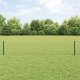 Posty płotów vidaXL 11 szt. U-kanał Zielony 40 cm Stal, Płot sześciokątny vidaXL Zielony 0.4x100 m Stal 1
