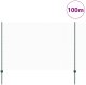 vidaXL Słupy ogrodzeniowe 11 szt. U-Channel Zielone 150 cm Stal, Ogrodzenie heksagonalne Zielone 1.5x100 m Stal 3