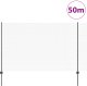 vidaXL vidaXL Słupki ogrodowe 22 szt. U-Channel Szary 160 cm Stal, vidaXL Płot sześciokątny Szary 1.6x50 m Stal 3