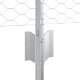 vidaXL Słupki ogrodzeniowe 11 szt. U-Channel 60 cm Stal ocynkowana, Ogrodzenie sześciokątne 0.5x100 m Stal ocynkowana 6