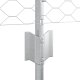 Słupki ogrodzeniowe vidaXL 11 szt U-Channel 40 cm stal ocynkowana, Ogrodzenie sześciokątne vidaXL 0,4x100 m stal ocynkowana 4