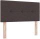 vidaXL Łóżko skrzynkowe z materacem Ciemnobrązowe 100x200 cm Tkanina 7