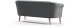 Sofa ESPERO styl skandynawski 3 osobowa welur monolith 97 2