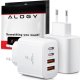 Ładowarka sieciowa 40W 2x USB 2x USB-C Alogy Super Fast Charger Szybkie ładowanie PowerDelivery PD Biała 1
