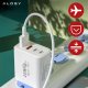 Ładowarka sieciowa 40W 2x USB 2x USB-C Alogy Super Fast Charger Szybkie ładowanie PowerDelivery PD Biała 8